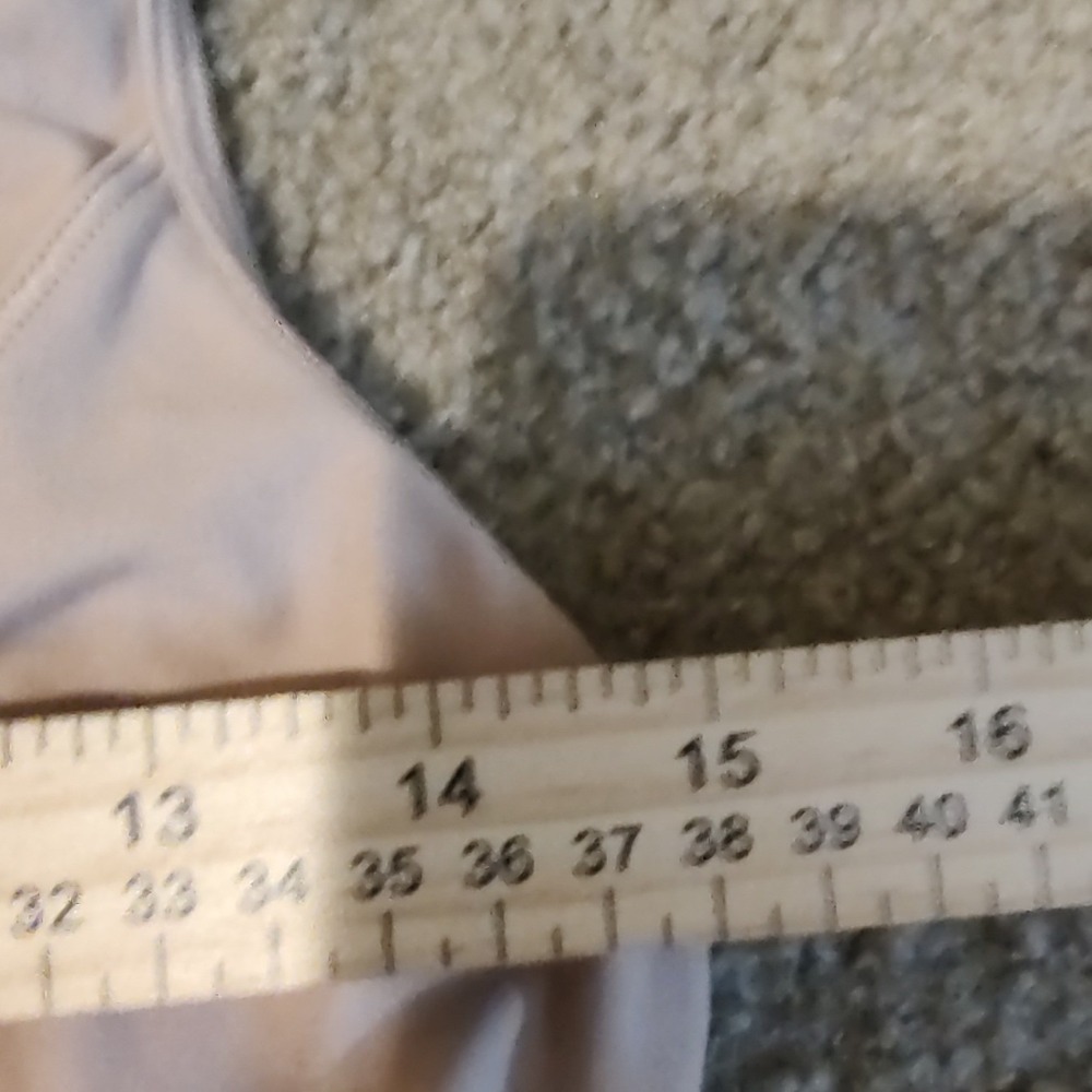 Lululemon Cropped Side Tie Athletic Tank Top Pale Pink Womens Workout Yoga